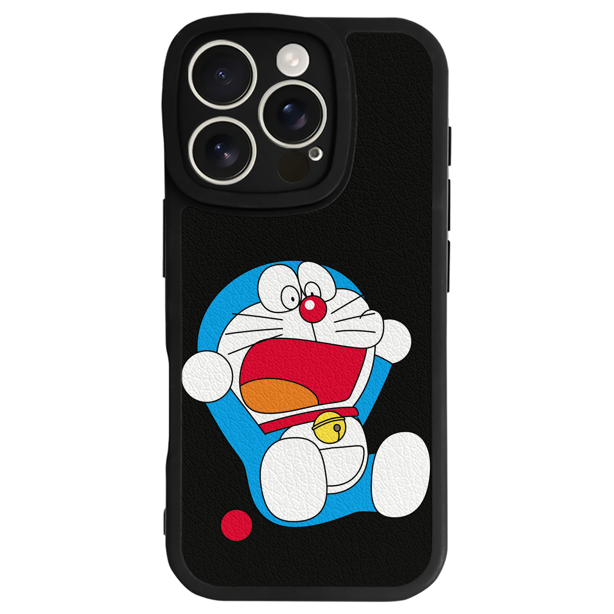 （画像用） ドラえもん Doraemon 【iPhone 16シリーズ対応】シリコンスマホケース（レザー調） 材質：シリコン